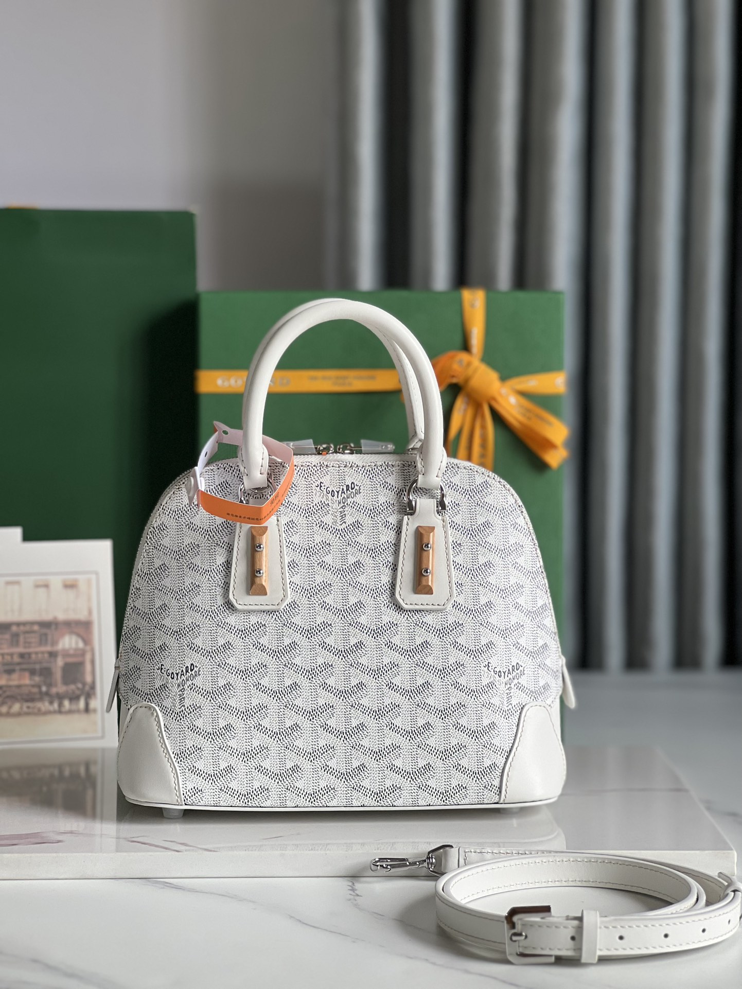 Goyard Women Vendôme Mini Bag-White VENDO2MINTY