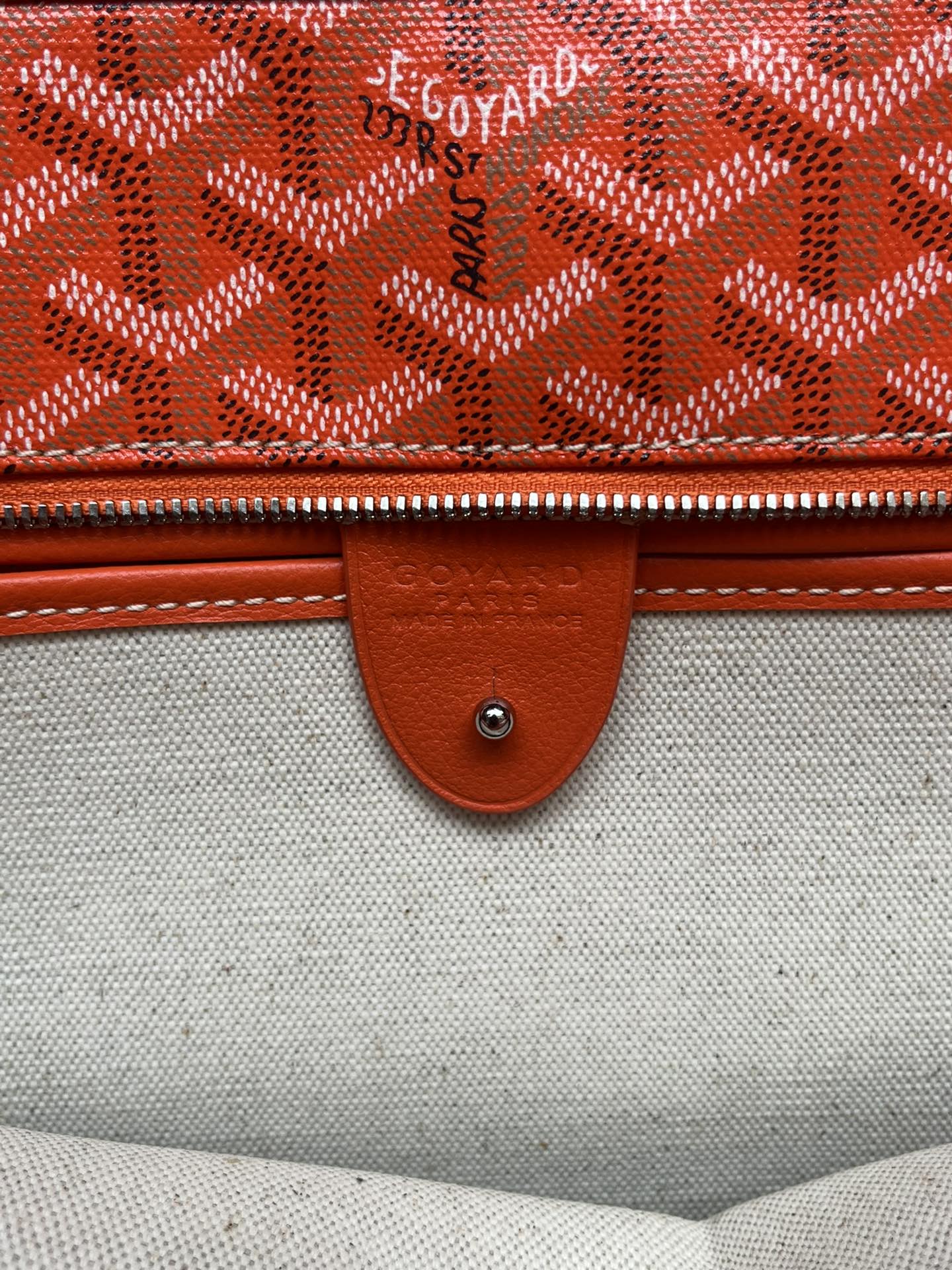 GOYARD Goyardine Artois PM orange 668430 |