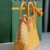 Goyard Yellow Goyardine Coated Canvas and Leather