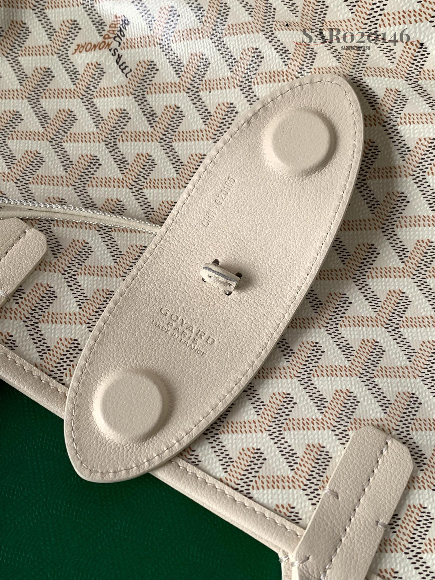 Goyard Angers Women's Handbag in White PVC Plastic