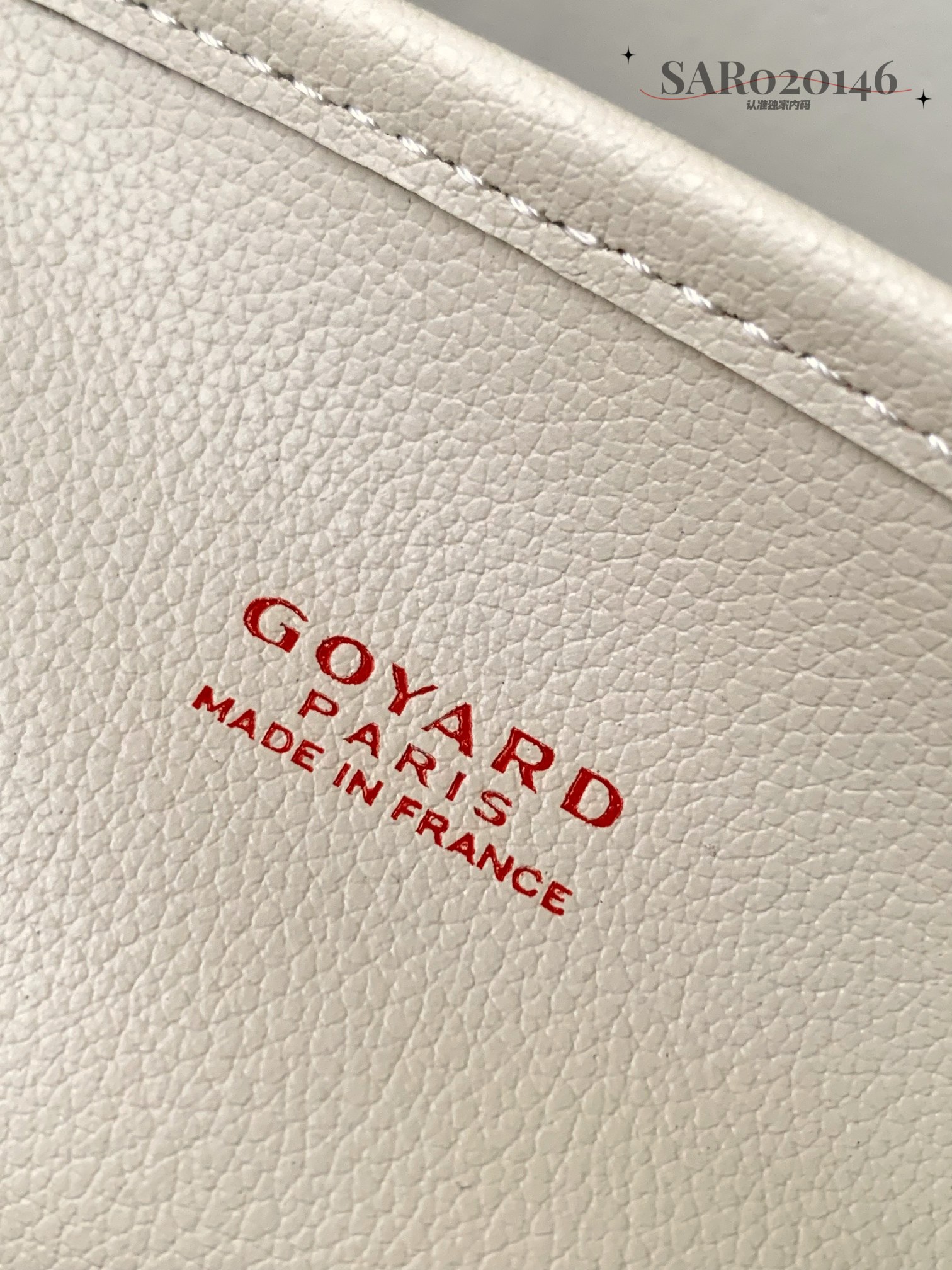 Goyard Angers Women's Handbag in White PVC Plastic