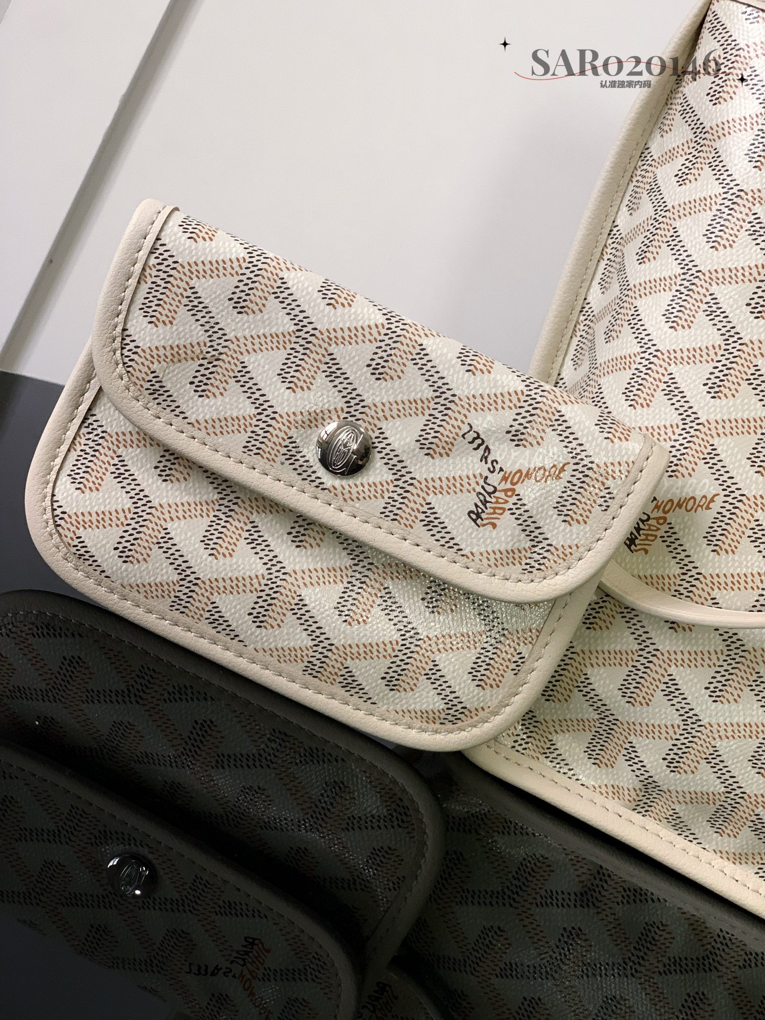 Goyard Angers Women's Handbag in White PVC Plastic