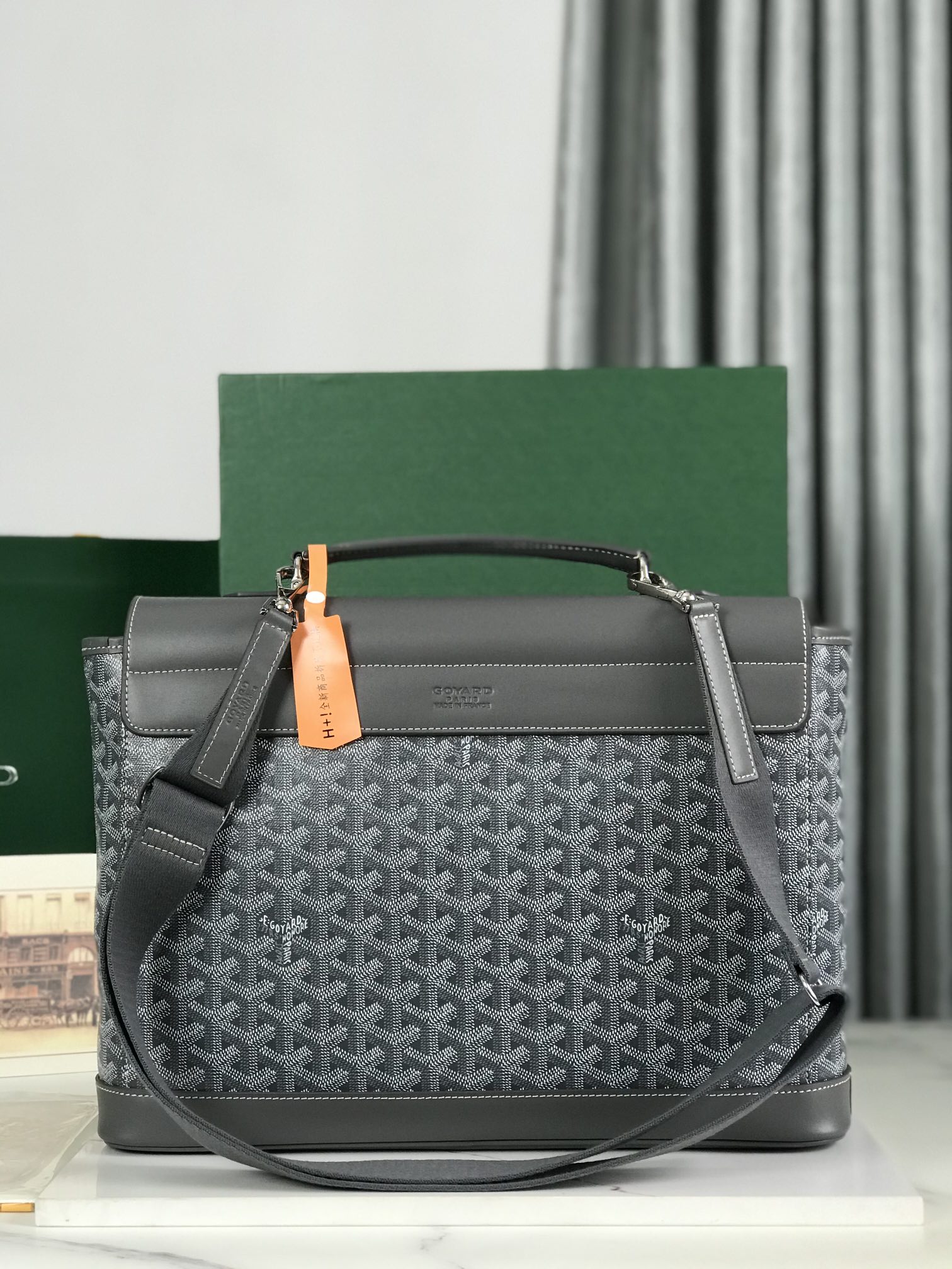 Goyard Pre-Owned 2023 Citadin two-way Bag |black gray