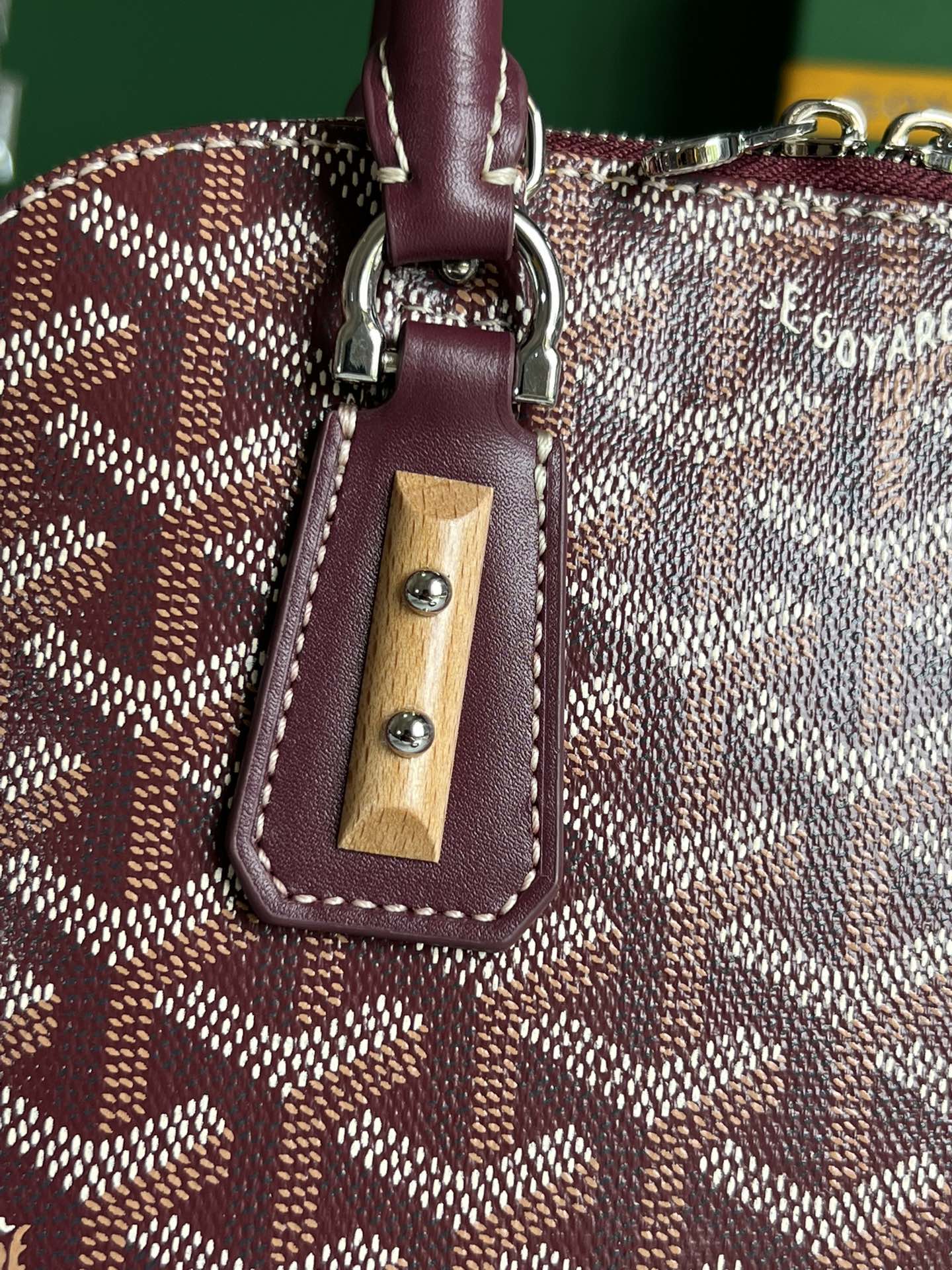 Goyard Vendome Mini Bag with Strap Burgundy