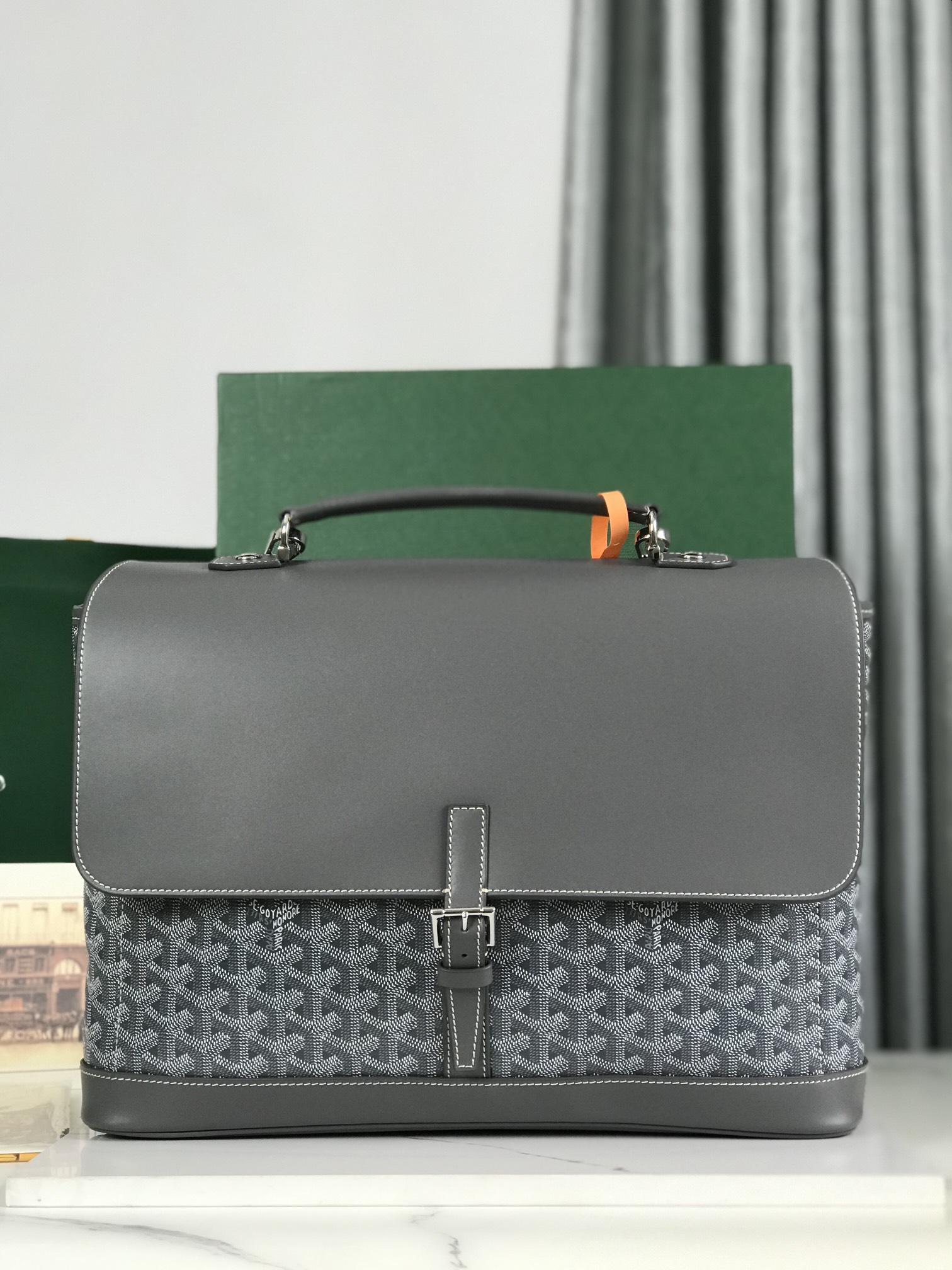 Goyard Pre-Owned 2023 Citadin two-way Bag |black gray