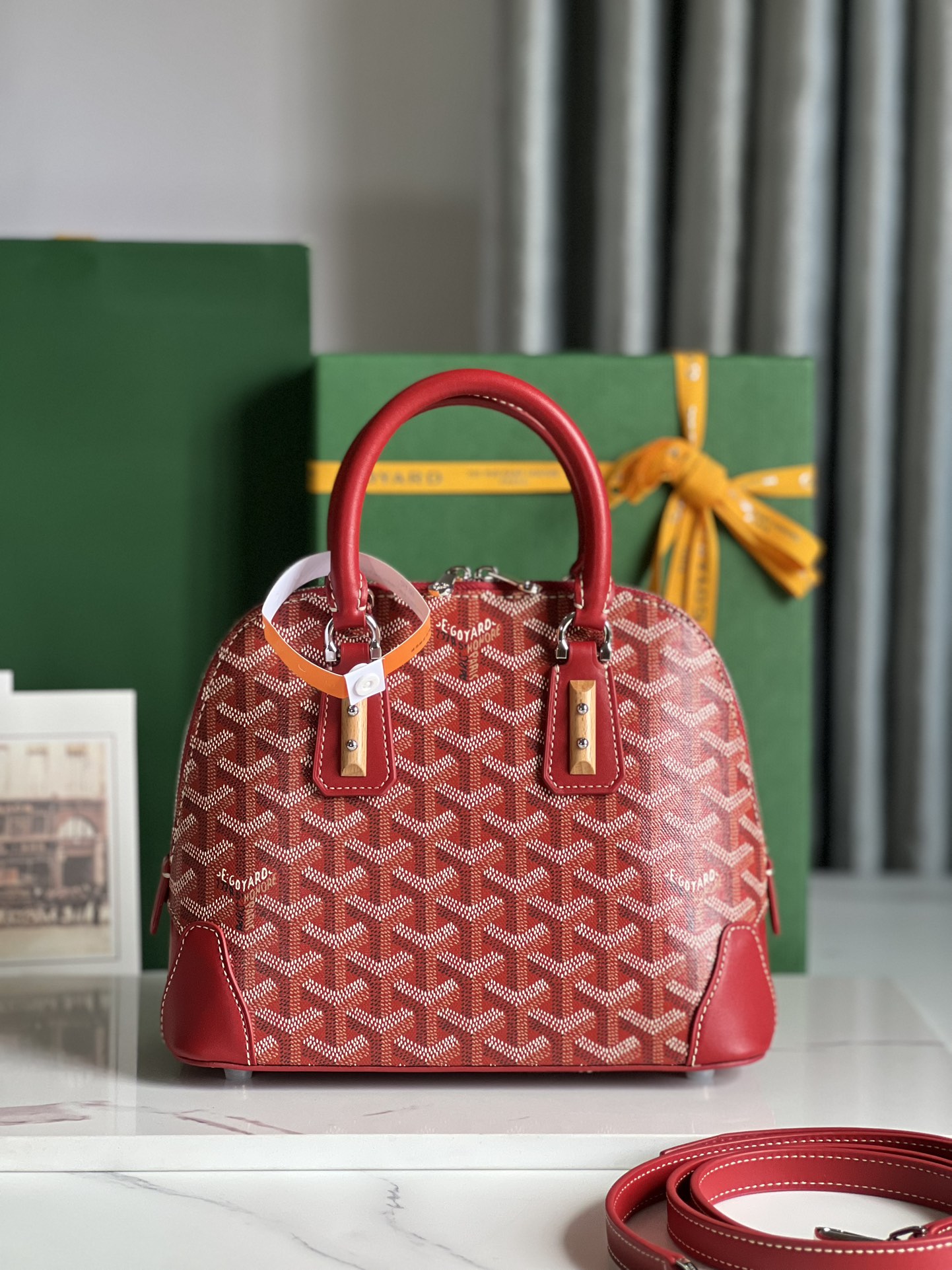 GOYARD Goyardine Mini Vendome Red 1491442 |