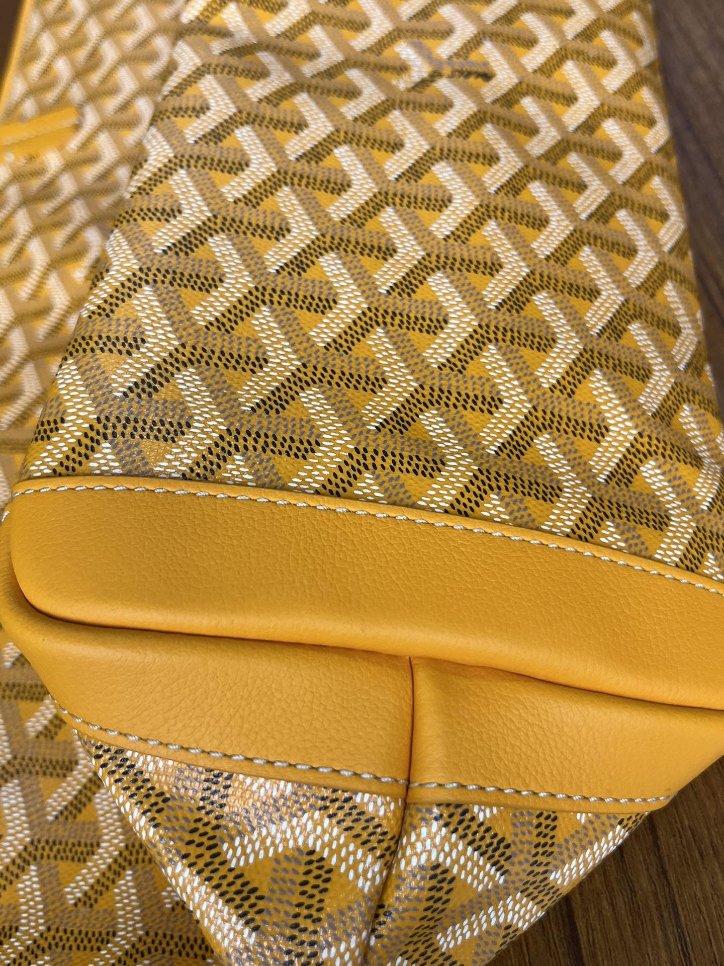 Goyard yellow Goyardine Coated Canvas and Leather Artois MM Tote | eBay