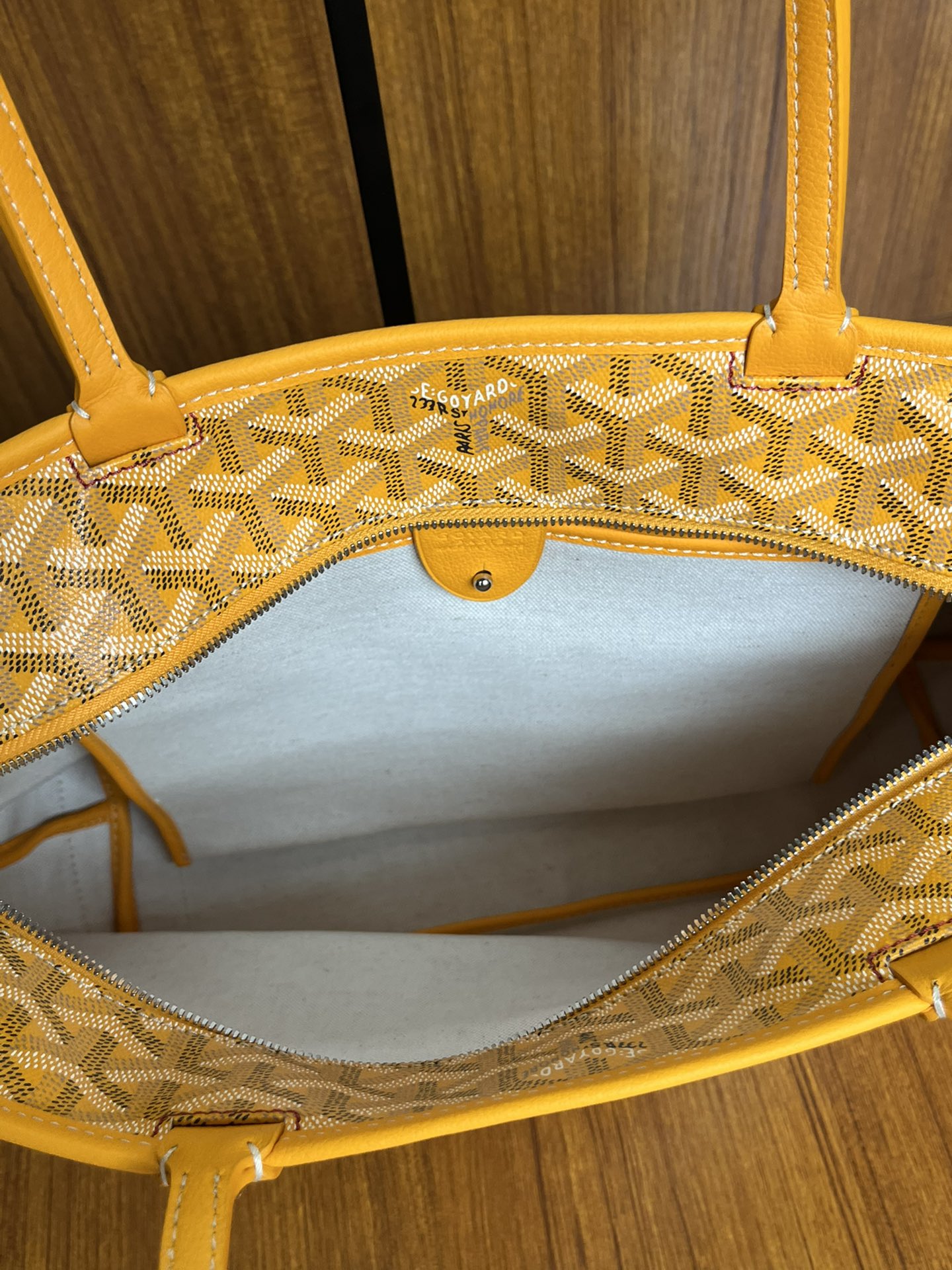 Goyard yellow Goyardine Coated Canvas and Leather Artois MM Tote | eBay