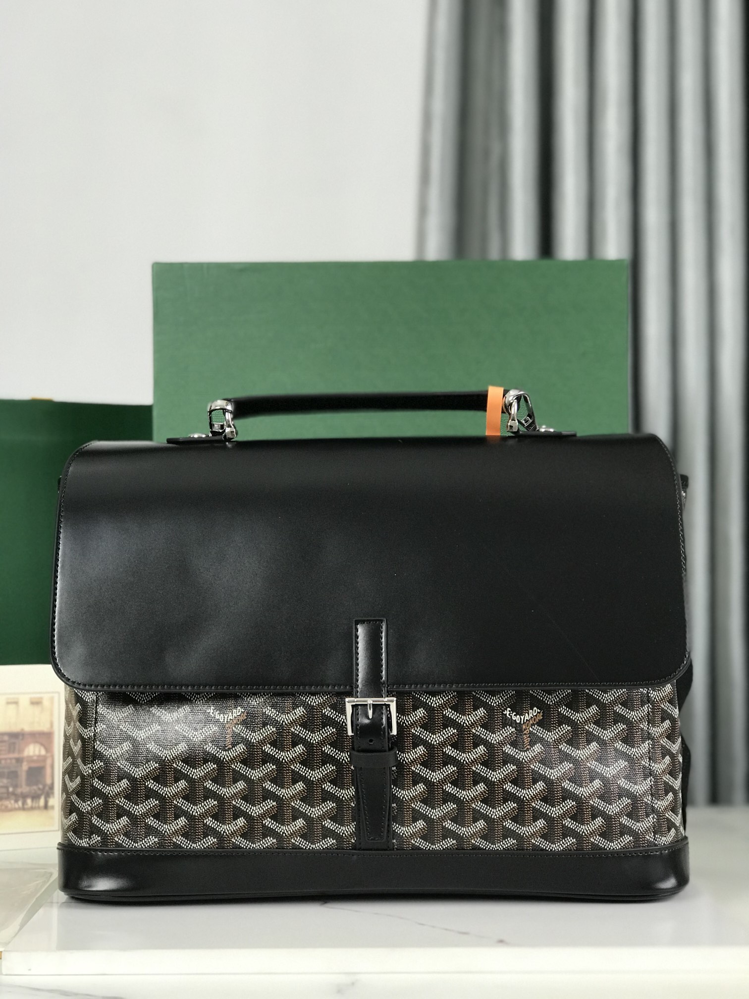 Goyard Goyardine Citadin – Black Handle Bags, Handbags – GOY48250