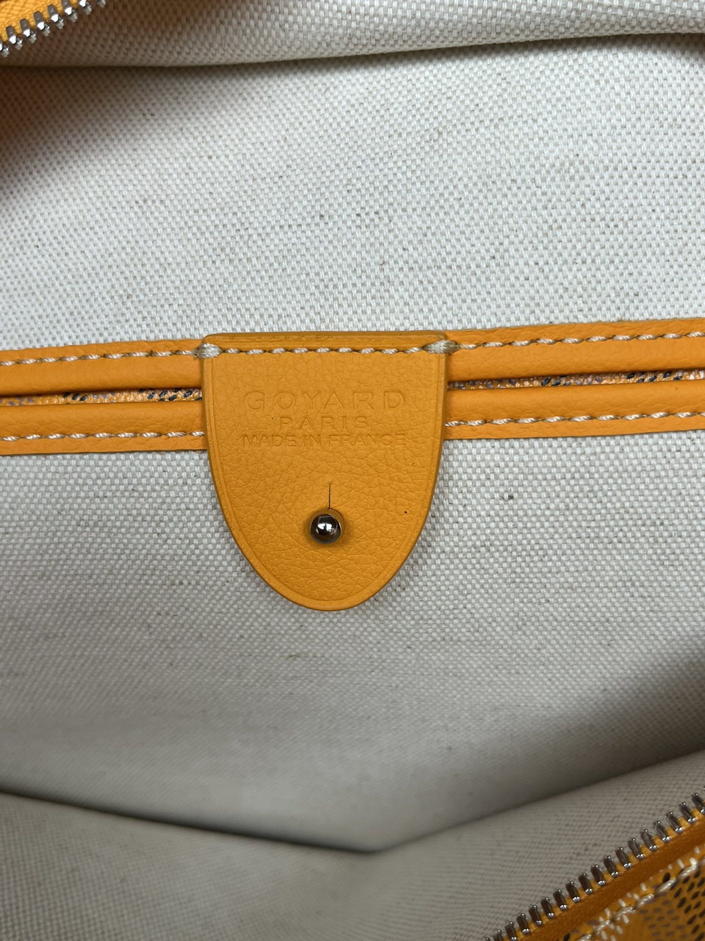 Goyard yellow Goyardine Coated Canvas and Leather Artois MM Tote | eBay