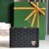 Goyard black Coated Canvas and Leather Minaudiere