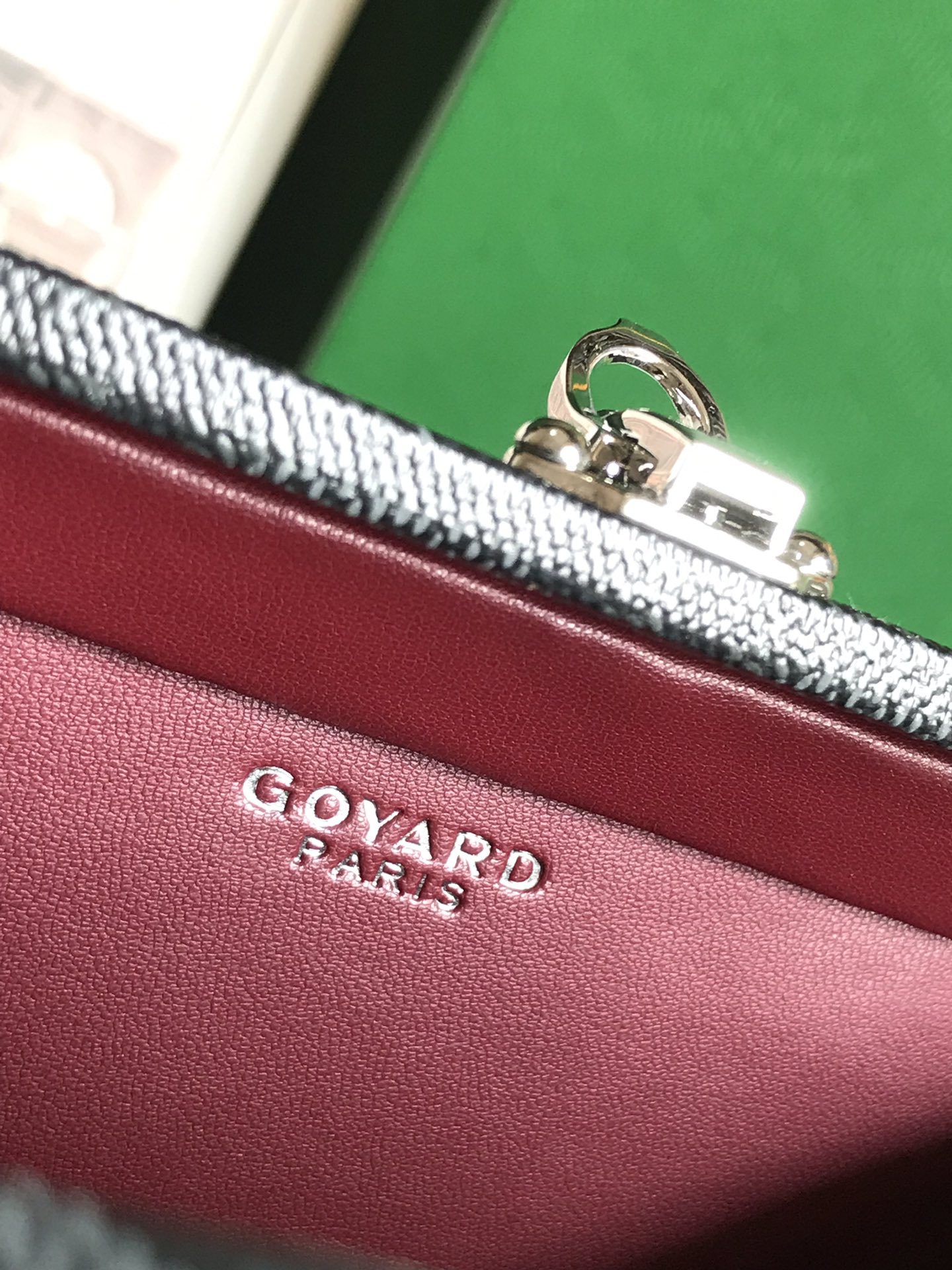 Goyard black Coated Canvas and Leather Minaudiere