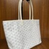 Goyard White Goyardine Coated Canvas and Leather Artois MM Tote | eBay