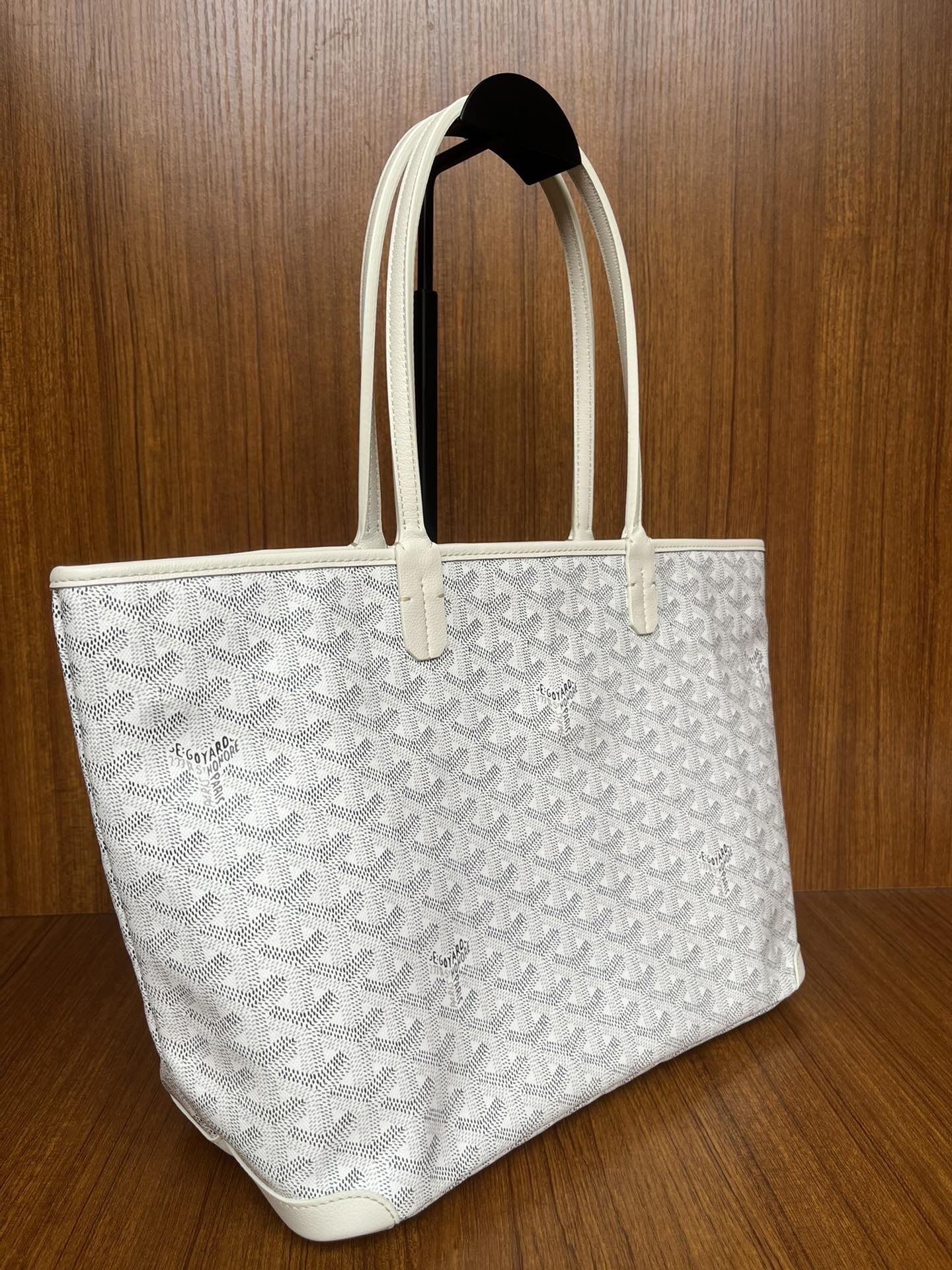 Goyard White Goyardine Coated Canvas and Leather Artois MM Tote | eBay