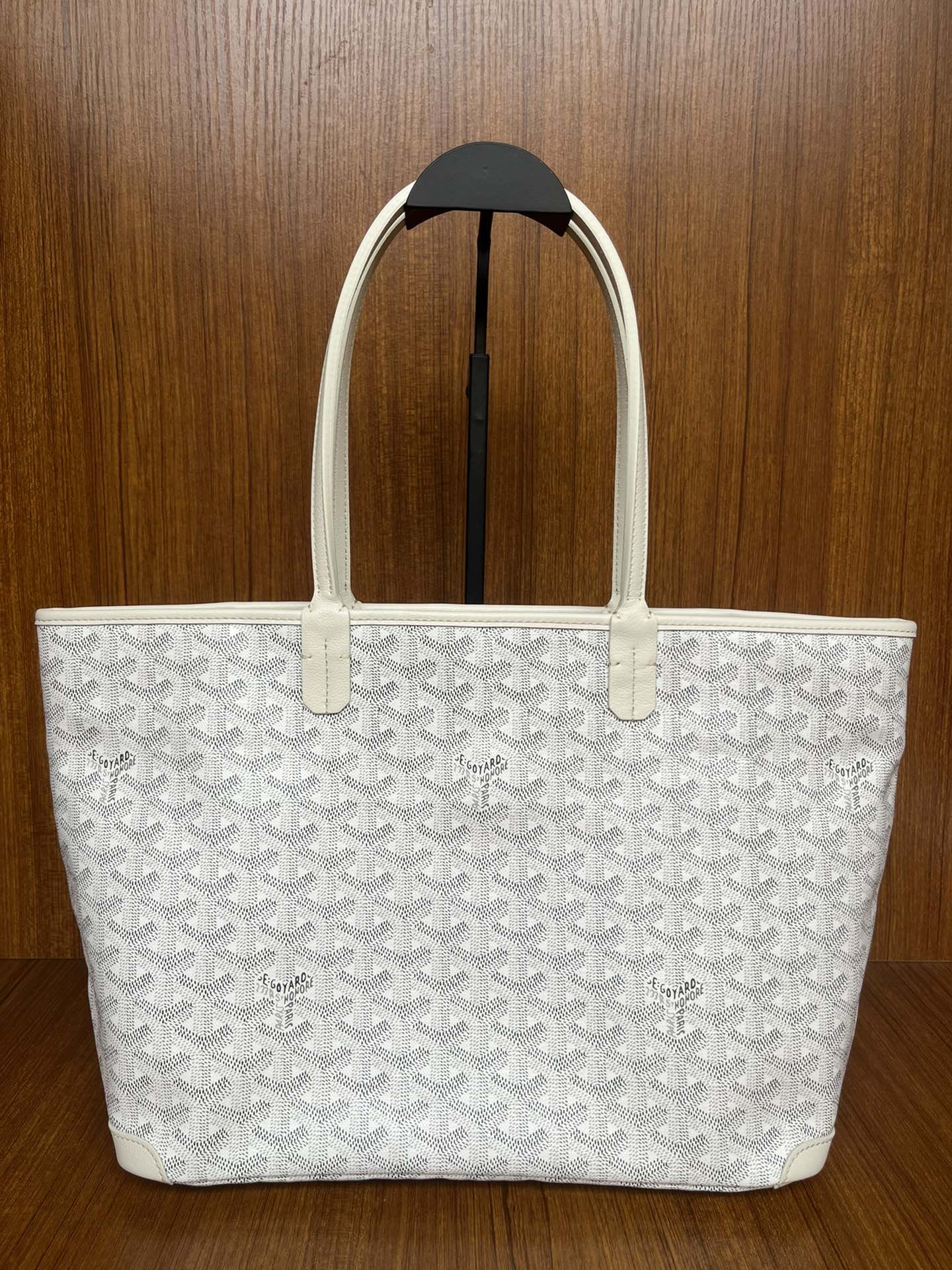 Goyard White Goyardine Coated Canvas and Leather Artois MM Tote | eBay