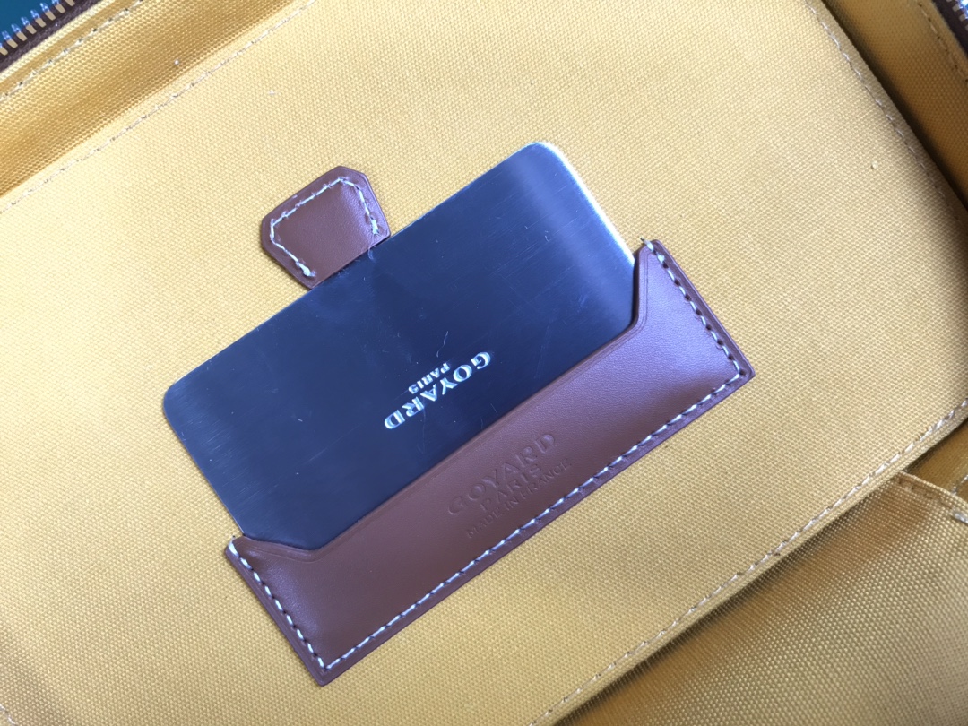 Goyard Brown  Goyardine Muse Vanity Case Cloth Cloth