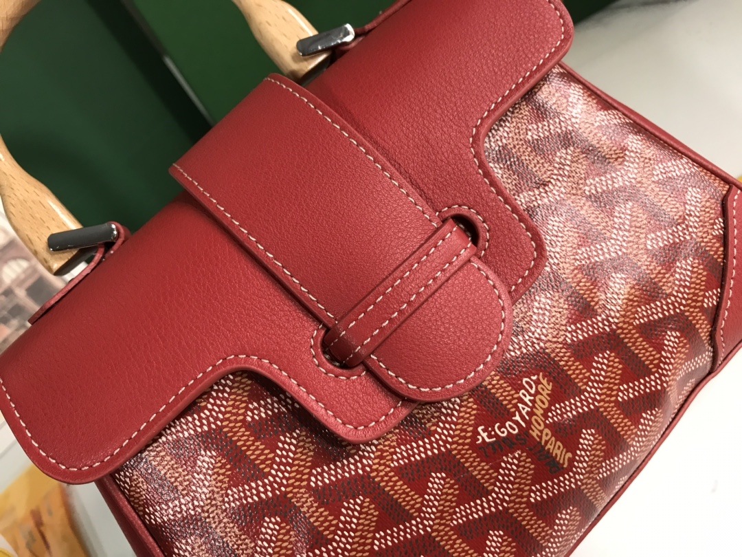 Goyard Pre-Owned Mini Soft Saïgon Tote Bag | Red