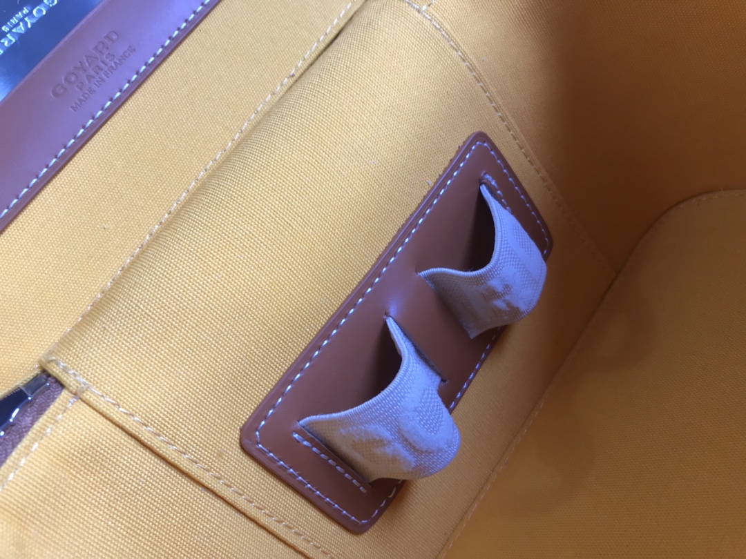 Goyard Brown  Goyardine Muse Vanity Case Cloth Cloth