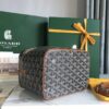 Goyard Brown  Goyardine Muse Vanity Case Cloth Cloth
