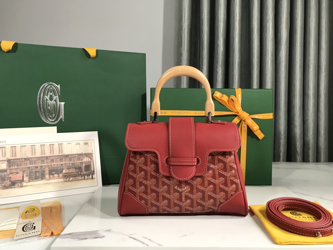 Goyard Pre-Owned Mini Soft Saïgon Tote Bag | Red