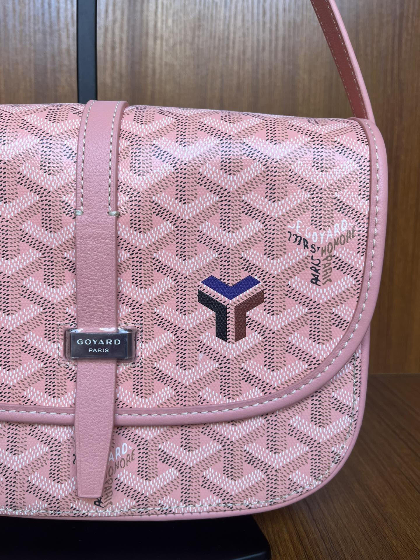 GOYARD Goyardine Belvedere II PM Messenger Bag Pink 1171922