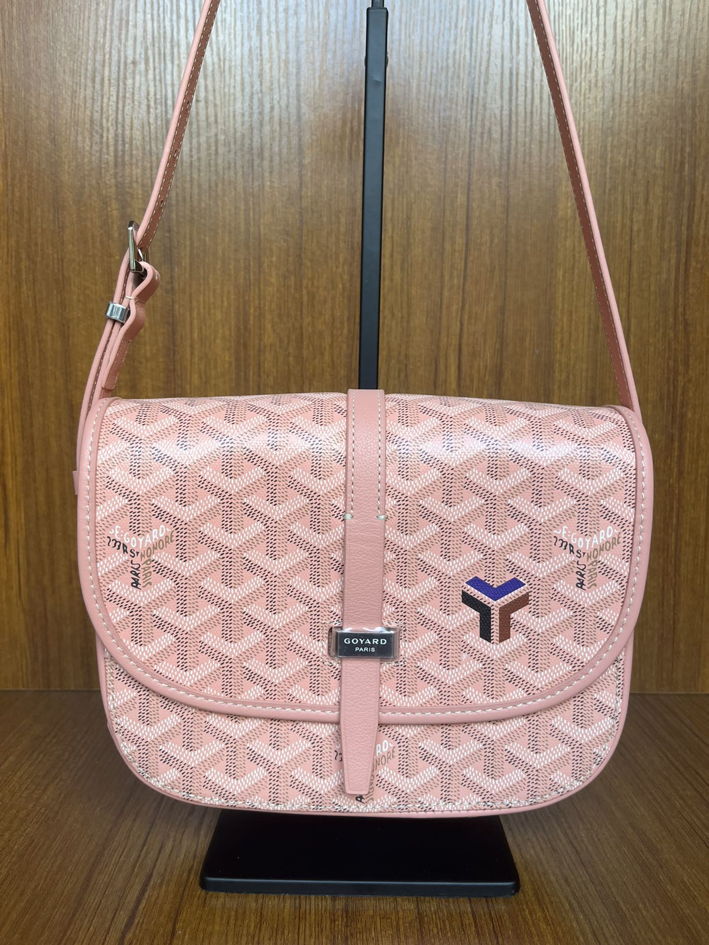 GOYARD Goyardine Belvedere II PM Messenger Bag Pink 1171922