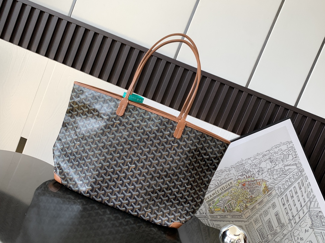 FWRD Renew Goyard Saint Louis PM Tote Bag in Black