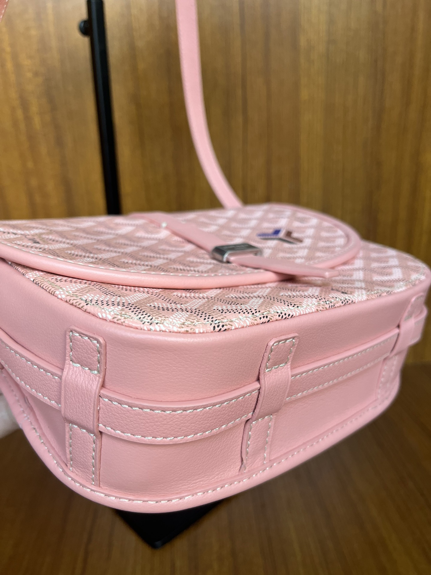 GOYARD Goyardine Belvedere II PM Messenger Bag Pink 1171922