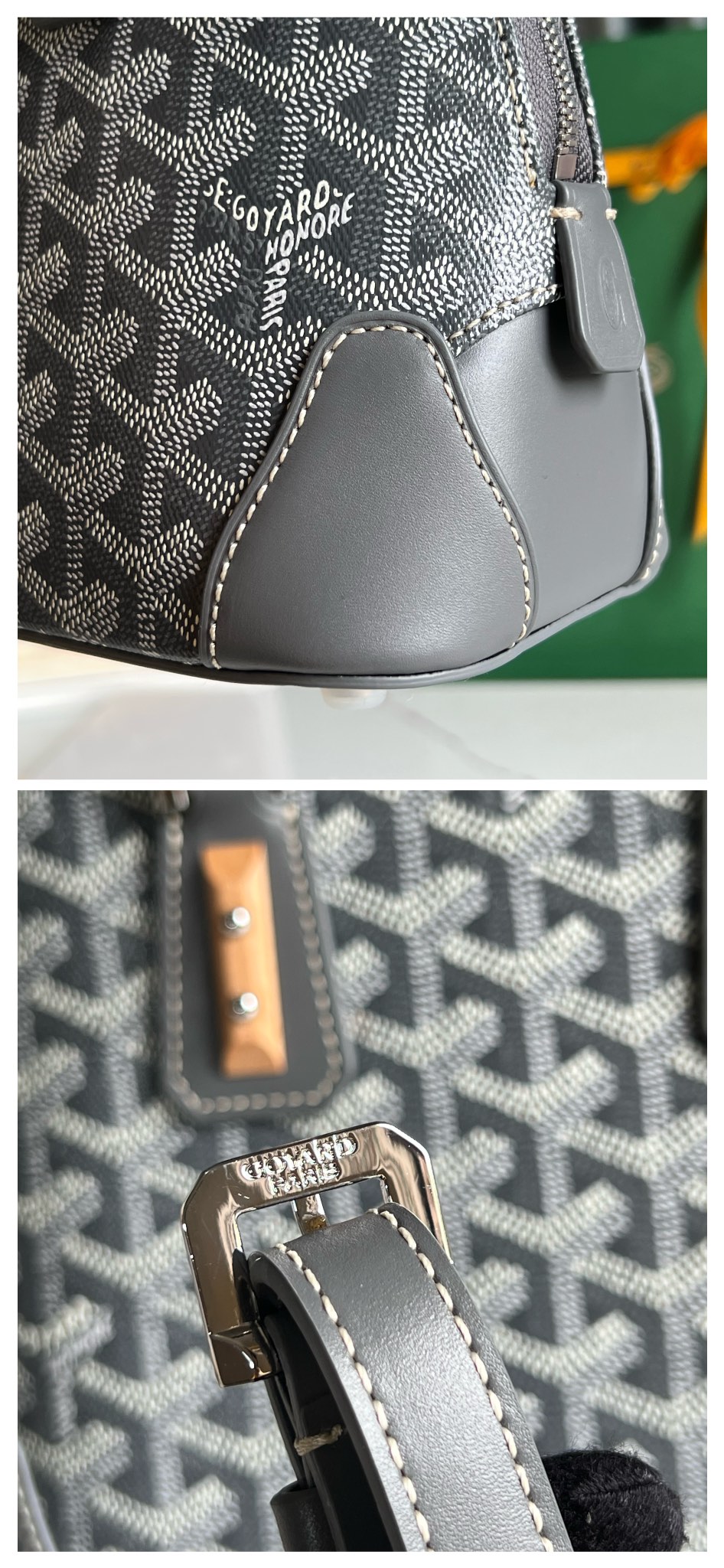 GOYARD Goyardine Mini Vendome Grey 1672266 |