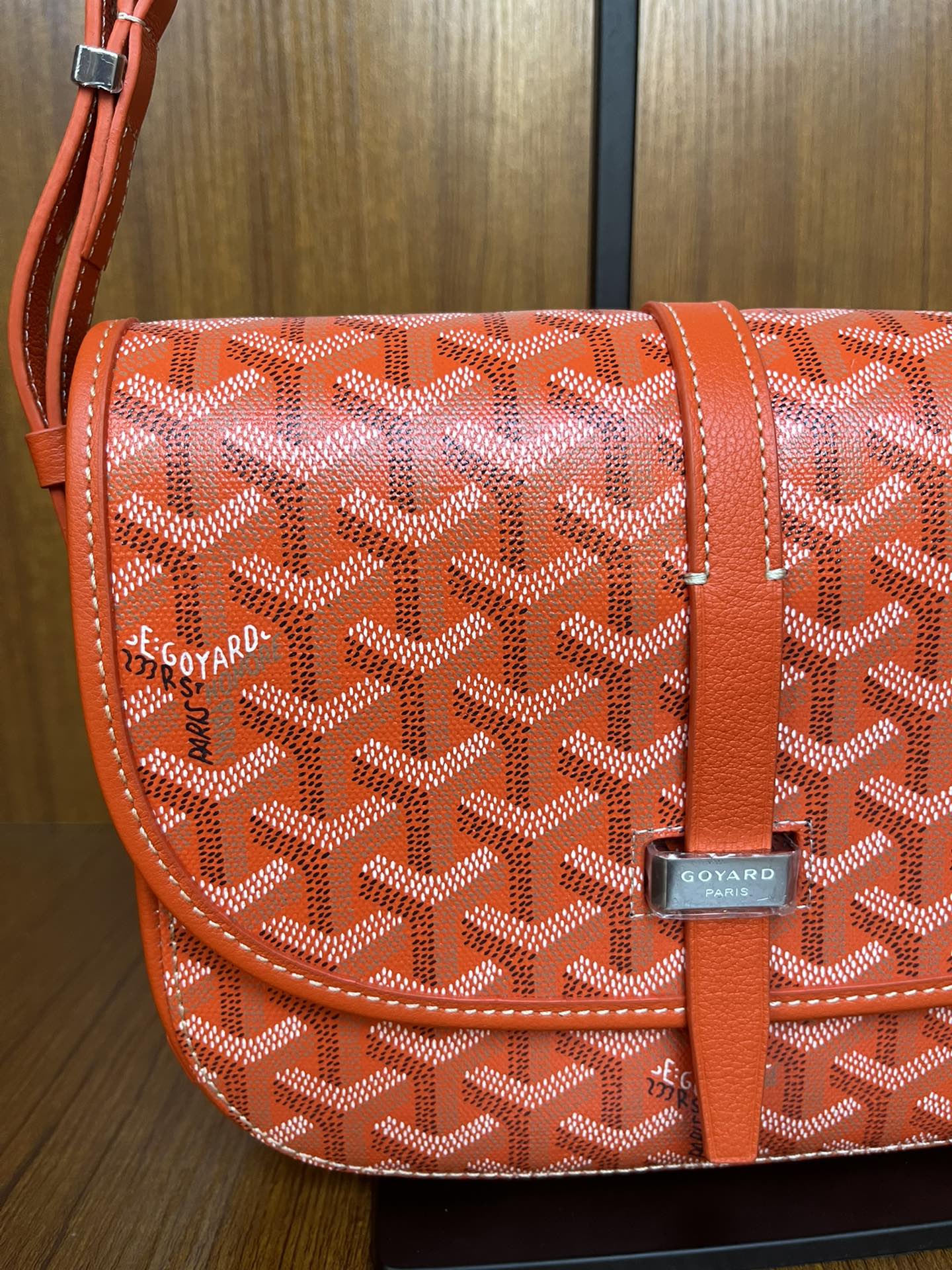 GOYARD Goyardine Belvedere II PM Messenger Bag Orange 457640