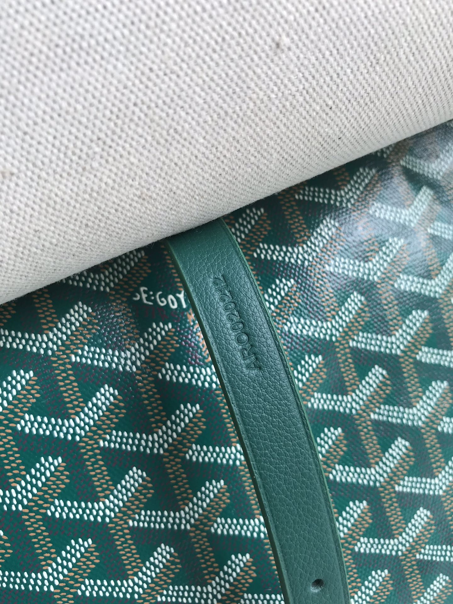 Goyard Goyardine Capetien Mm Messenger green