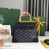 Goyard Blue Mini Goyardine Saigon Souple Dark blue Pony-