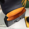 Goyard Blue Mini Goyardine Saigon Souple Dark blue Pony-