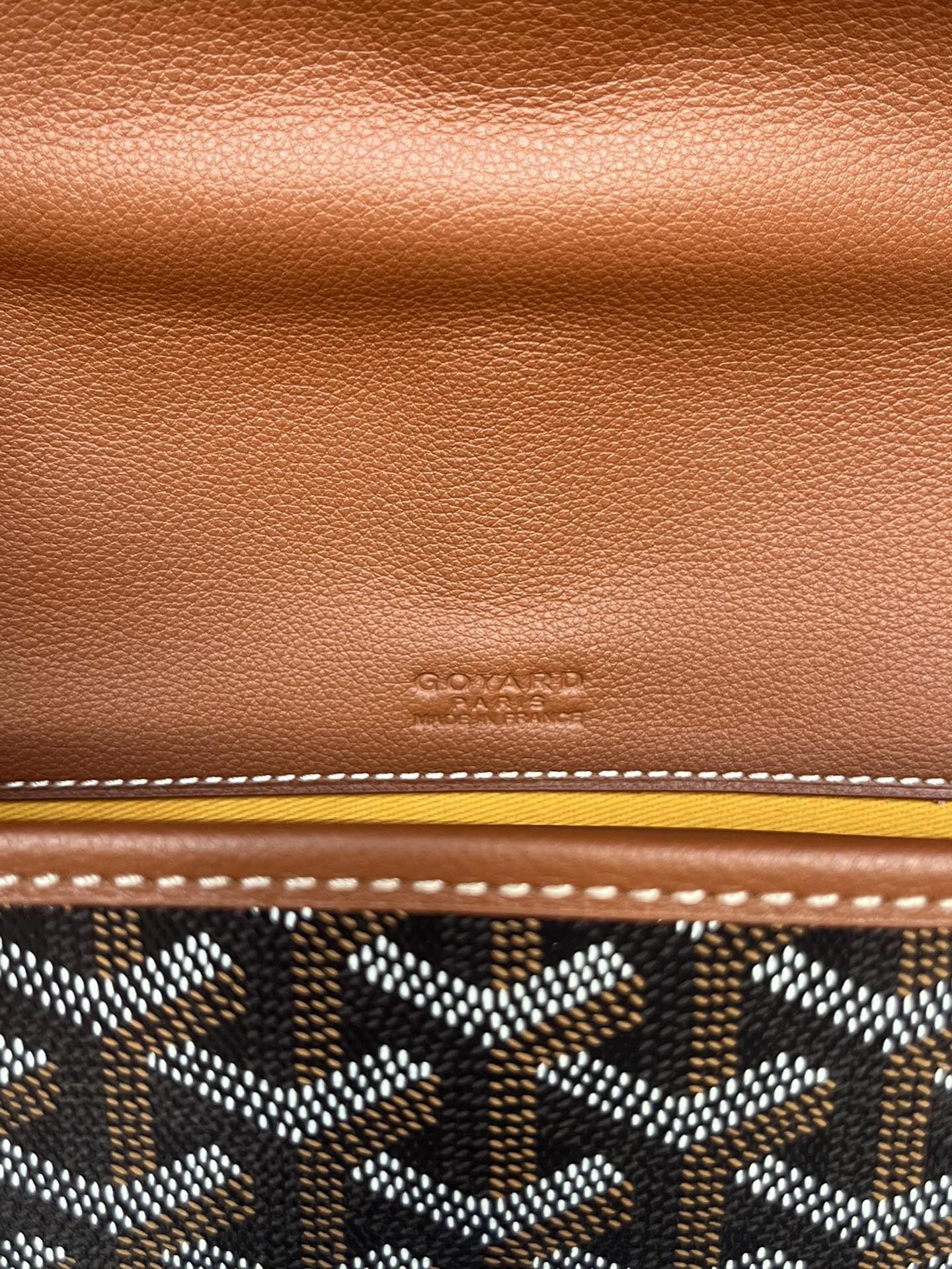 GOYARD Goyardine Belvedere II PM Messenger Bag Black Gold 1365915
