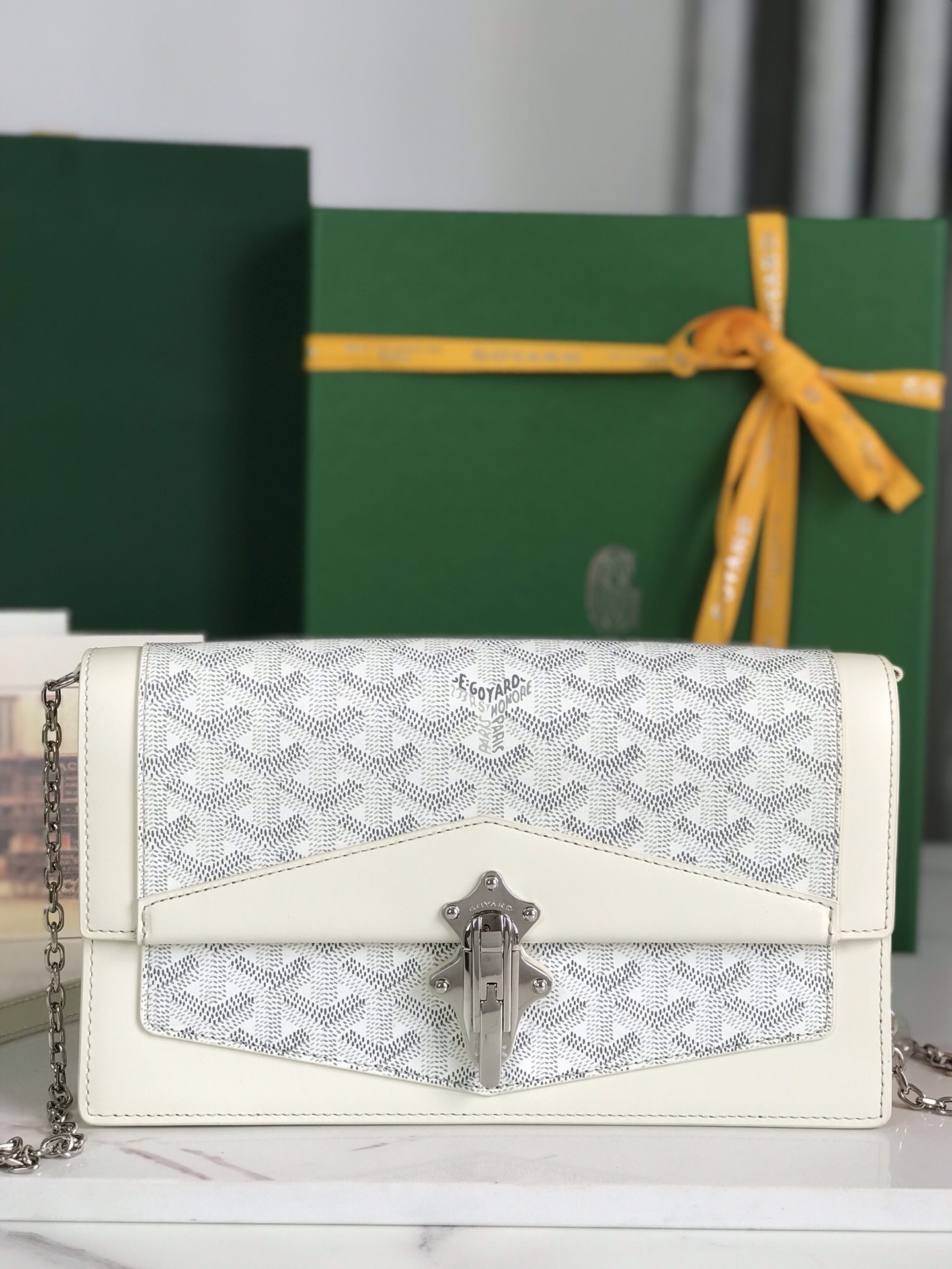 Goyard Duchesse Marie-Caroline Bag white