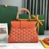 Goyard Saigon Souple Mini Orange Leather & Goyardine Canvas Bag