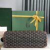 GOYARD Goyardine Capetien Messenger Bag Black Gold 1277533