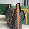 GOYARD Goyardine Capetien Messenger Bag Black Gold 1277533