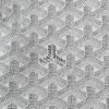 Goyard White Goyardine Artois GM Leather Cloth Pony-style calfskin Cloth ref.981279