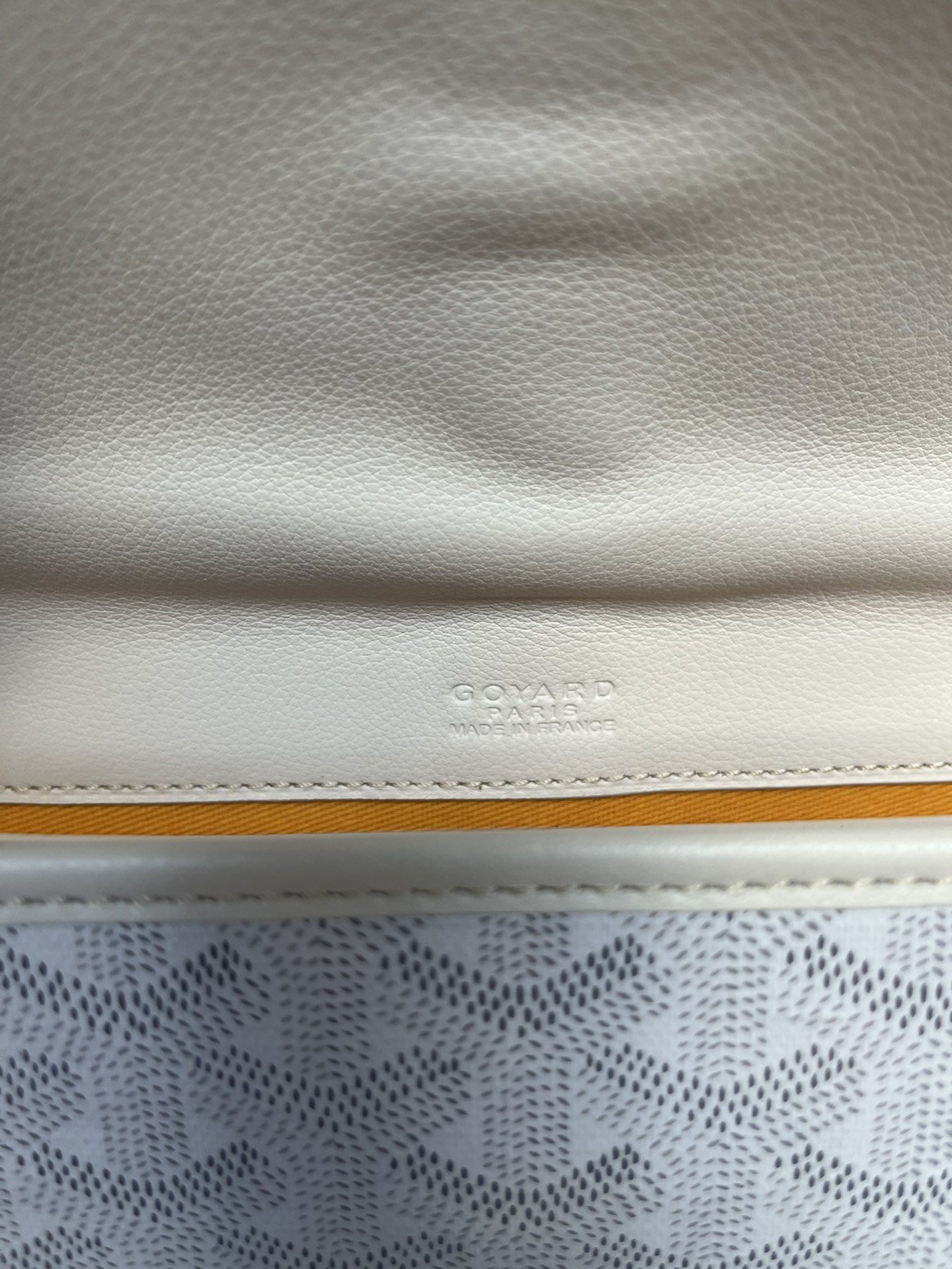 GOYARD Goyardine Belvedere II PM Messenger Bag White