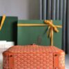 Goyard orange Chevron Print Coated Canvas St. Jeanne PM Bag | Yoogi's Closet