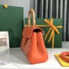 Goyard Saigon Souple Mini Orange Leather & Goyardine Canvas Bag