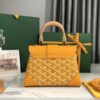 Goyard Yellow Mini Goyardine Saigon Souple Cloth Cloth ref.1327784