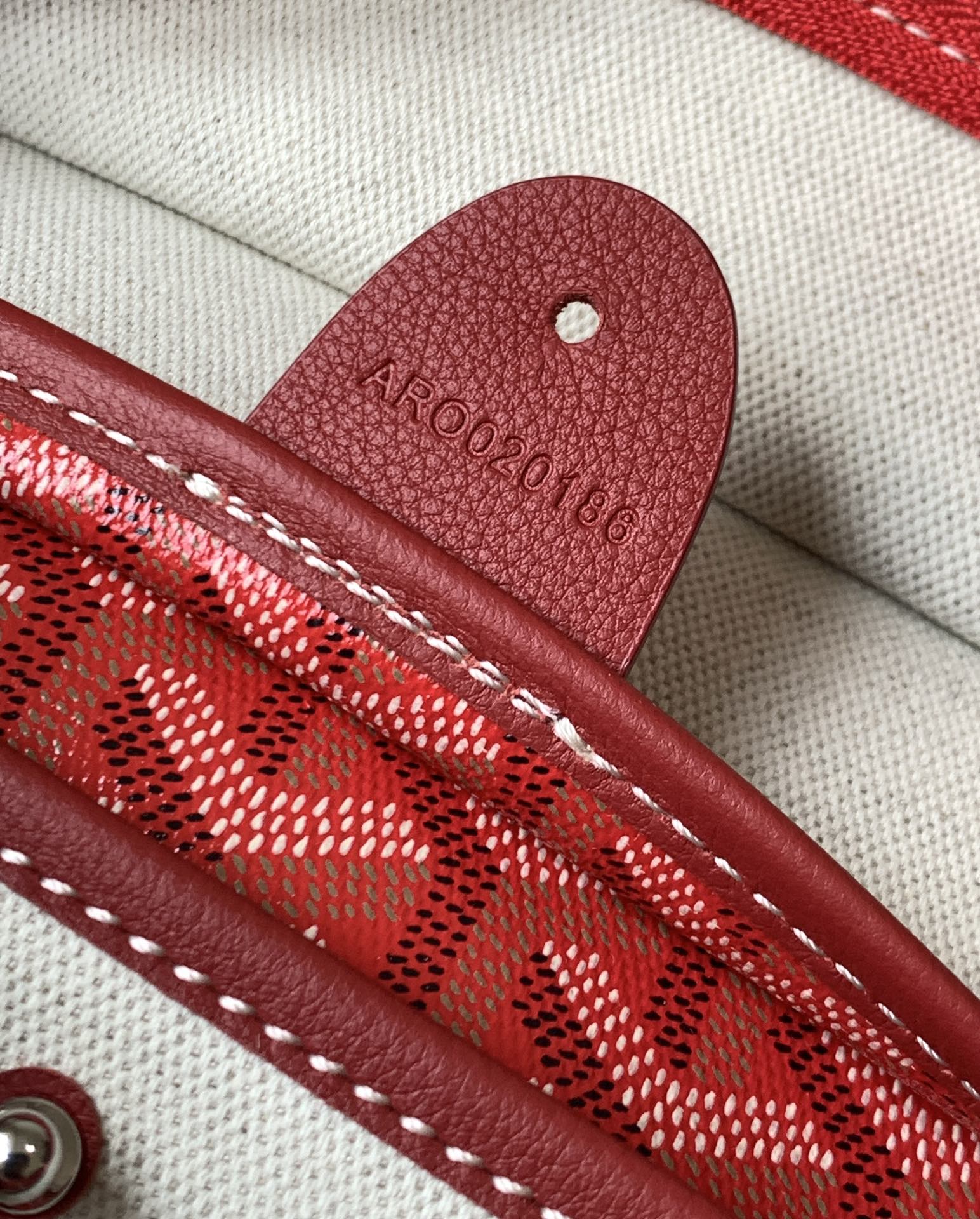 Goyard Artois Tote Coated Canvas PM Red 2752981
