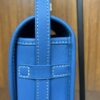 Goyard Blue Chevron Print Coated Canvas Belvedere MM Saddle Bag Goyard