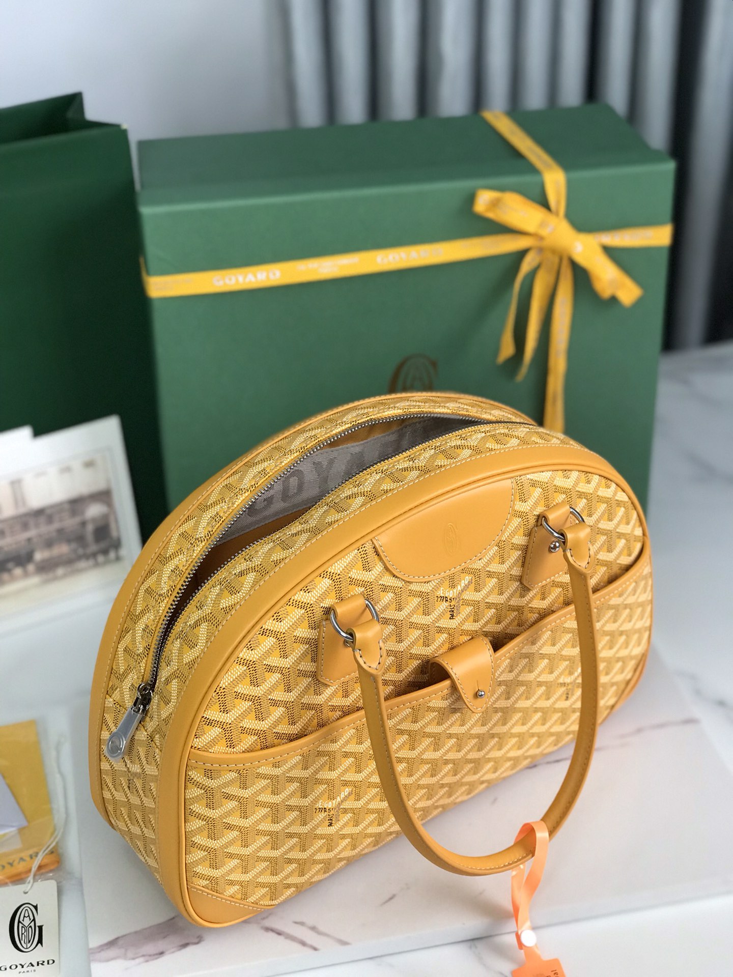 Goyard Goyardine St. Jeanne MM - Yellow Handle Bags,