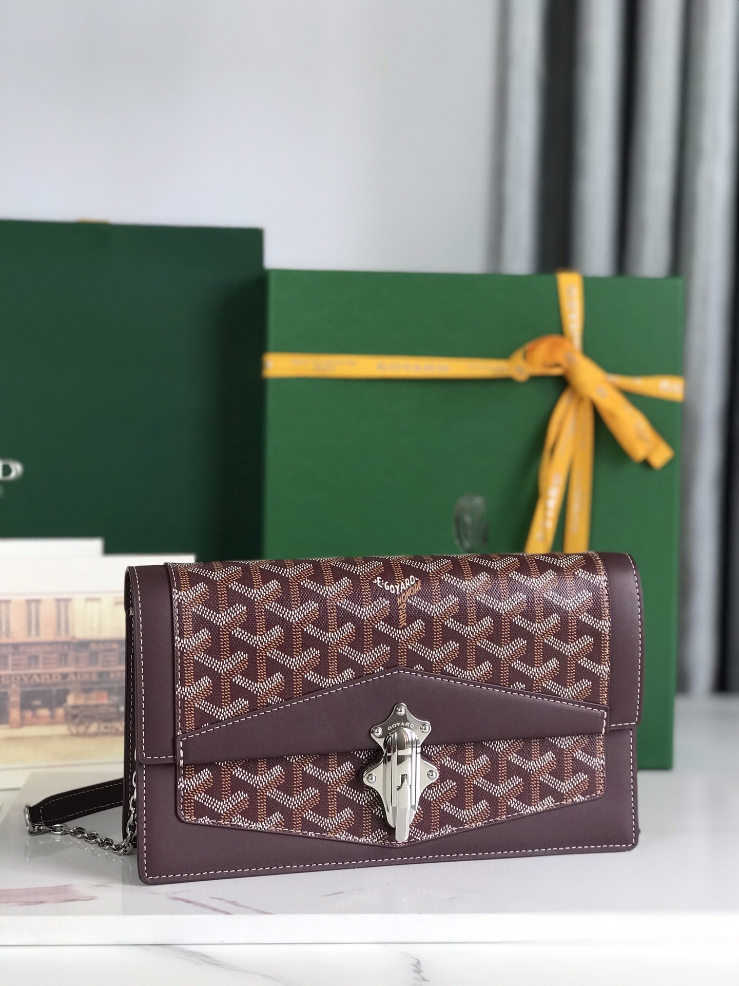 Goyard Duchesse Marie-Caroline Bag  Burgundy