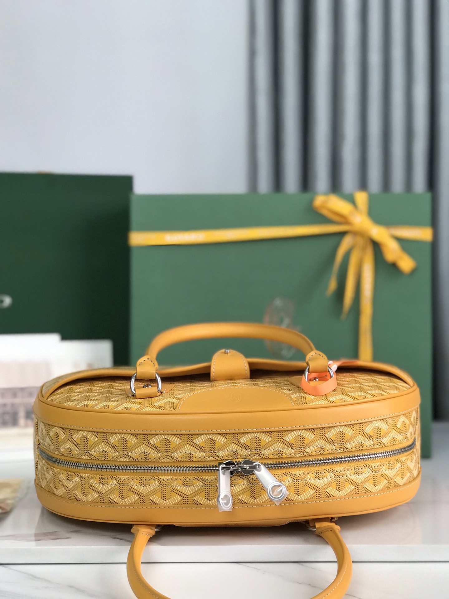 Goyard Goyardine St. Jeanne MM - Yellow Handle Bags,