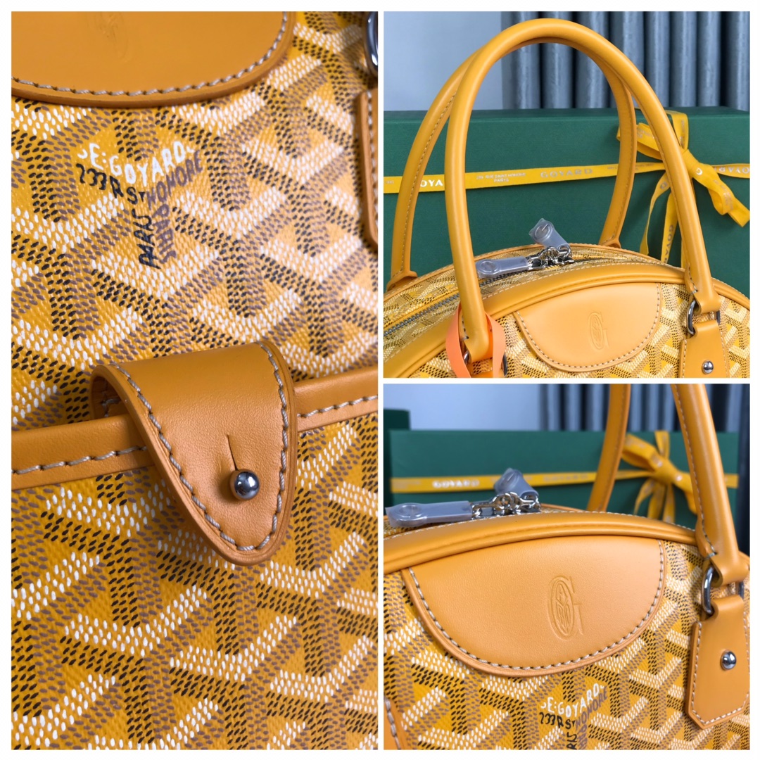 Goyard Goyardine St. Jeanne MM - Yellow Handle Bags,