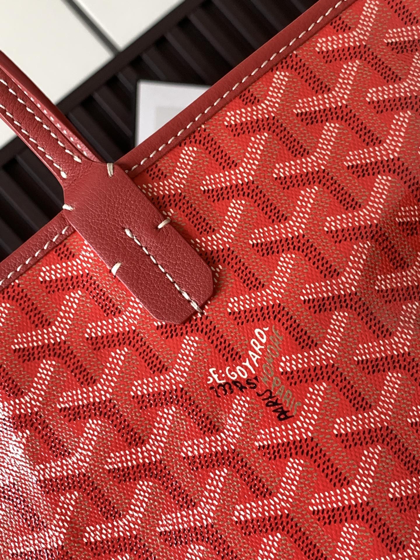 Goyard Artois Tote Coated Canvas PM Red 2752981